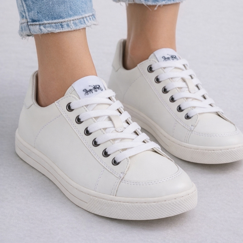 LIMITED TIME PRICE | Coach Porter Leather Low Top Sneakers